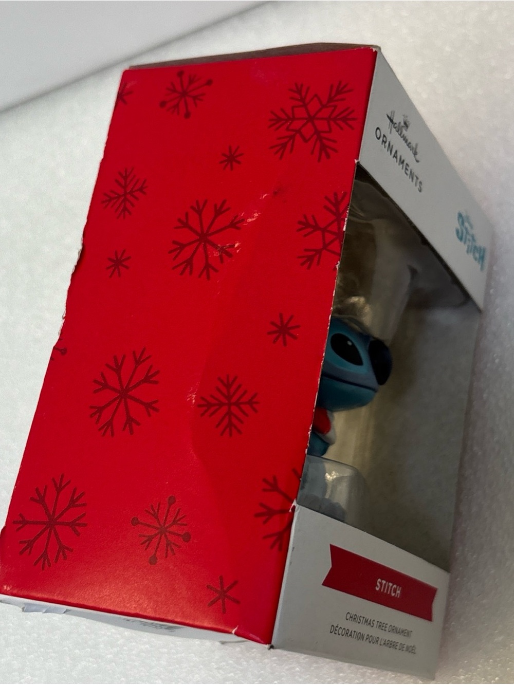 Hallmark Stitch Ornament - Blue with Red & White Scarf - Picture 7 of 8